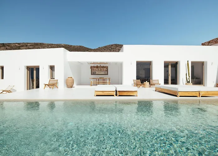 Sea View - Luxury Pool - Golden Beach, Paros Villa *