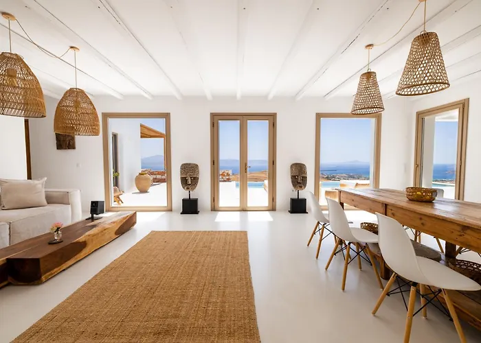 Villa Sea View - Luxury Pool - Golden Beach, Paros *