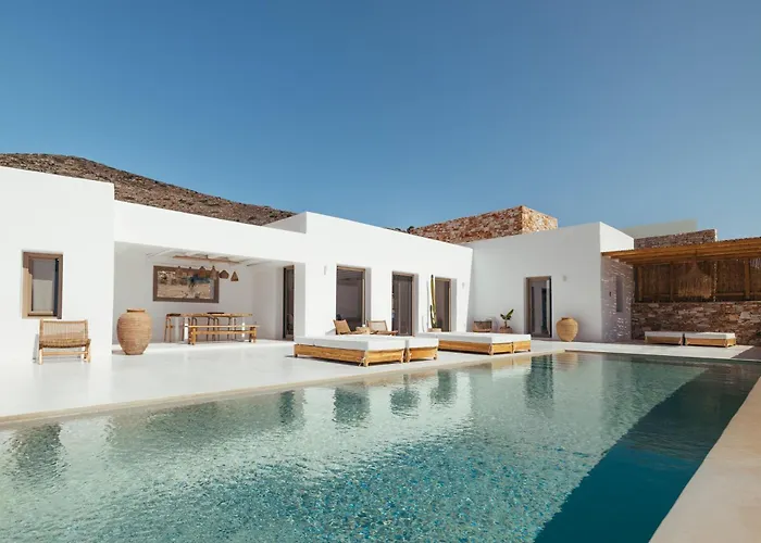 Villa Sea View - Luxury Pool - Golden Beach, Paros