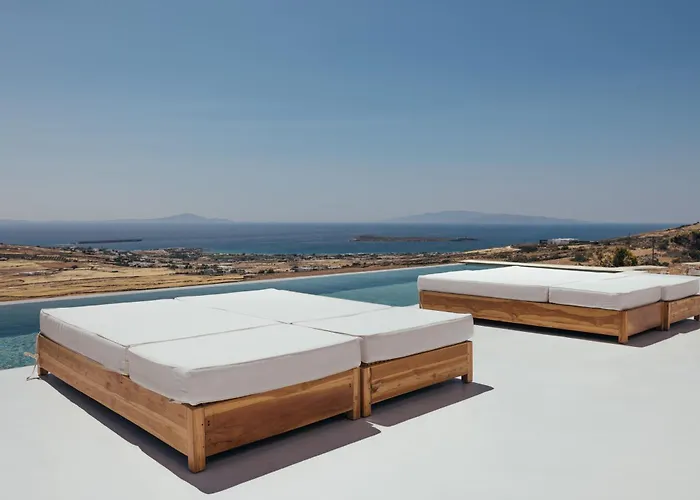 Villa Sea View - Luxury Pool - Golden Beach, Paros Márpissa